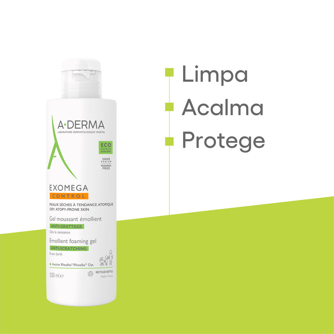 Exomega Control - Gel Espuma Emoliente - A-DERMA -  - Imagem 7