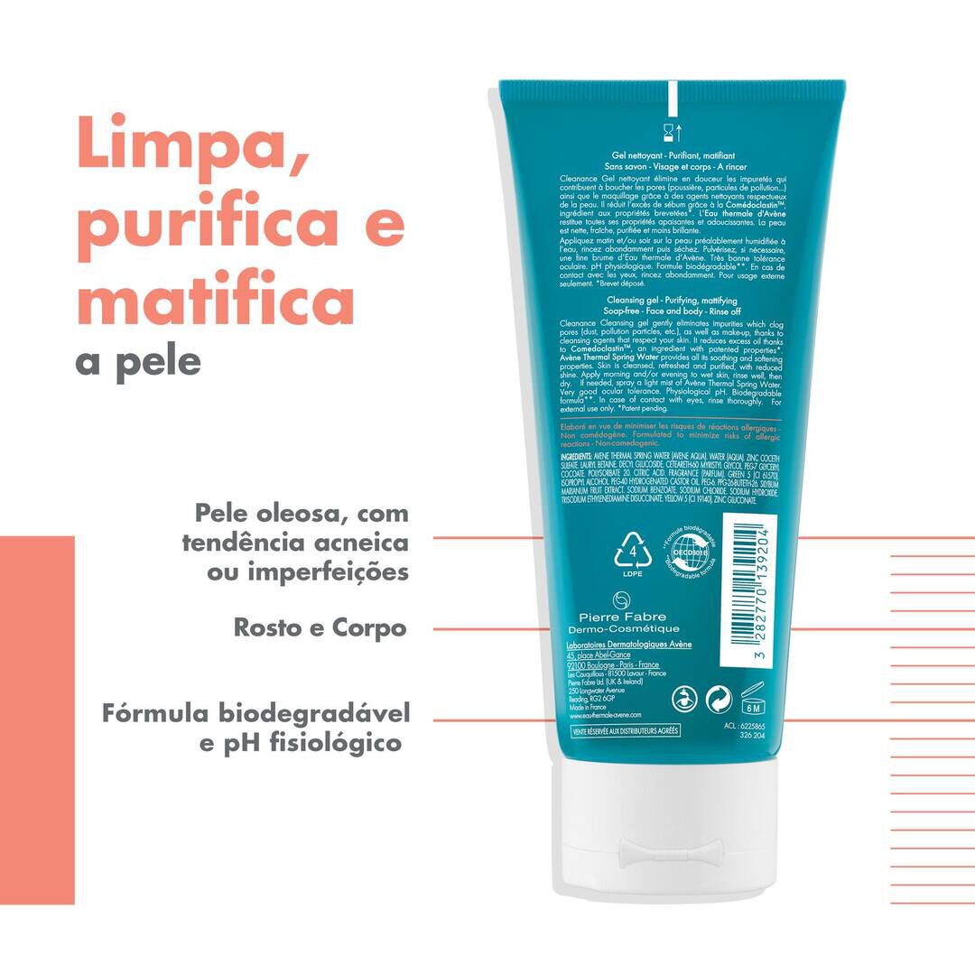 Cleanance Gel Limpeza Pele Oleosa - AVENE -  - Imagem 2
