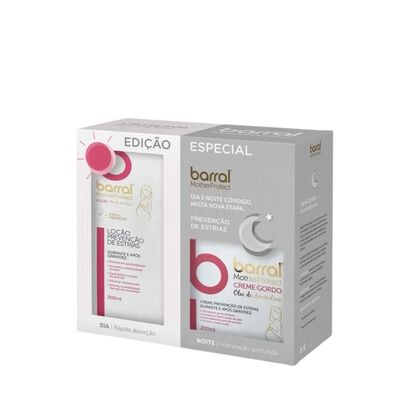 Coffret Creme Gordo &Oacute;leo Am&ecirc;ndoas + Lo&ccedil;&atilde;o Preven&ccedil;&atilde;o Estrias &Oacute;leo Am&ecirc;ndoas - BARRAL -  - Imagem