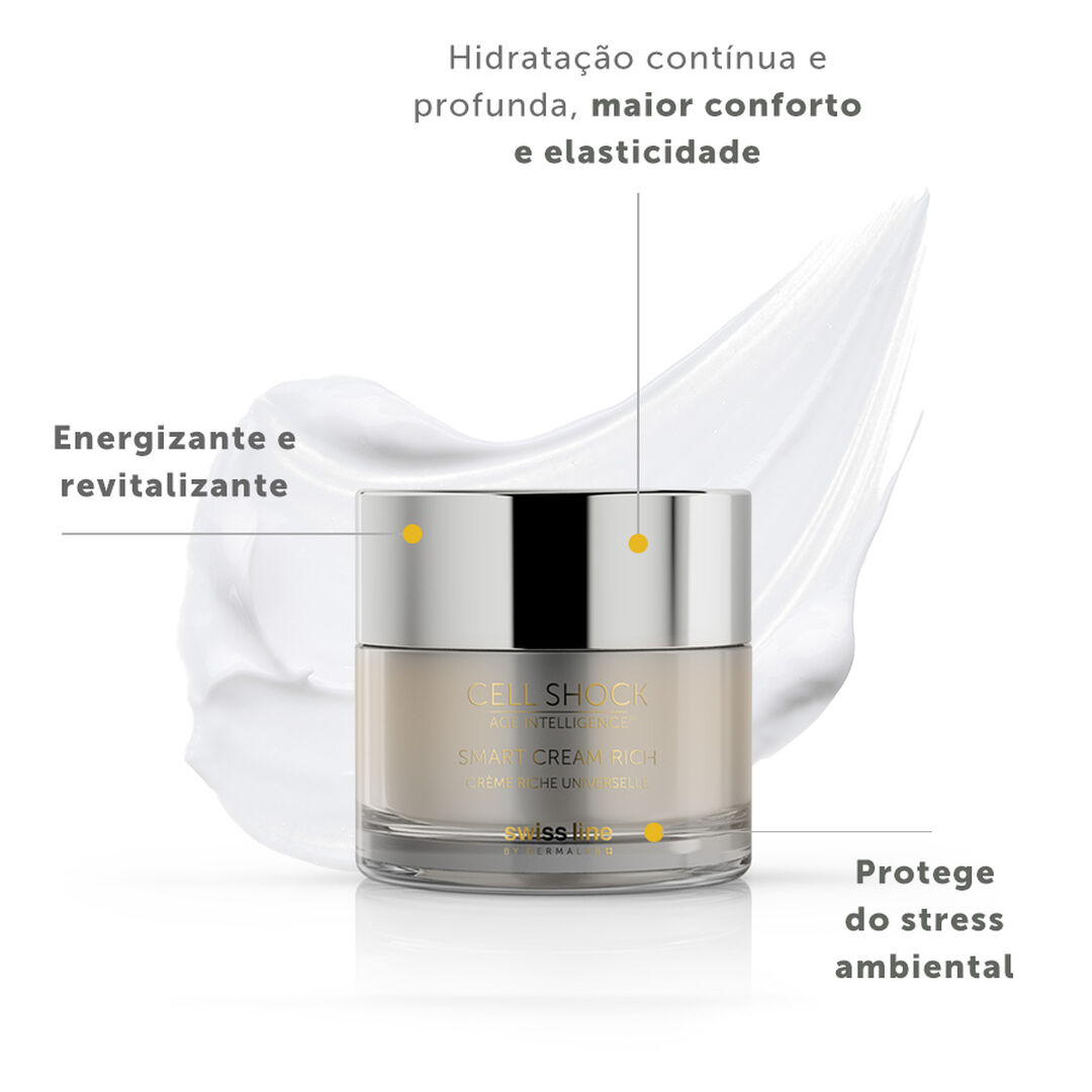 Smart Cream Rich - Swiss Line - Age Intelligence - Imagem 4