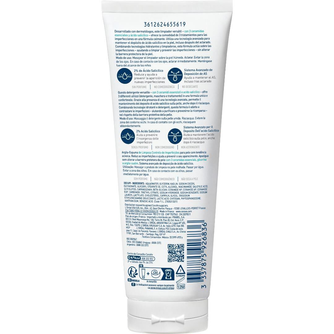 Argila - Espuma de Limpeza Anti-Imperfei&ccedil;&otilde;es - CERAVE -  - Imagem 2