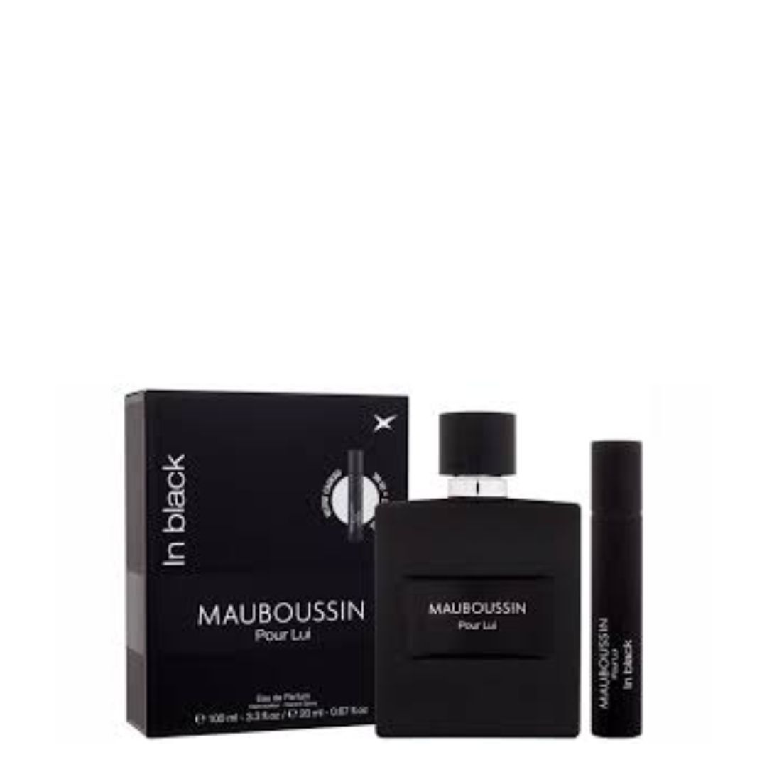 Travel Edition (Pour Lui in Black Edp 100 ml + 20 ml Spray) - Mauboussin - MAUBOUSSIN POUR LUI - Imagem 1