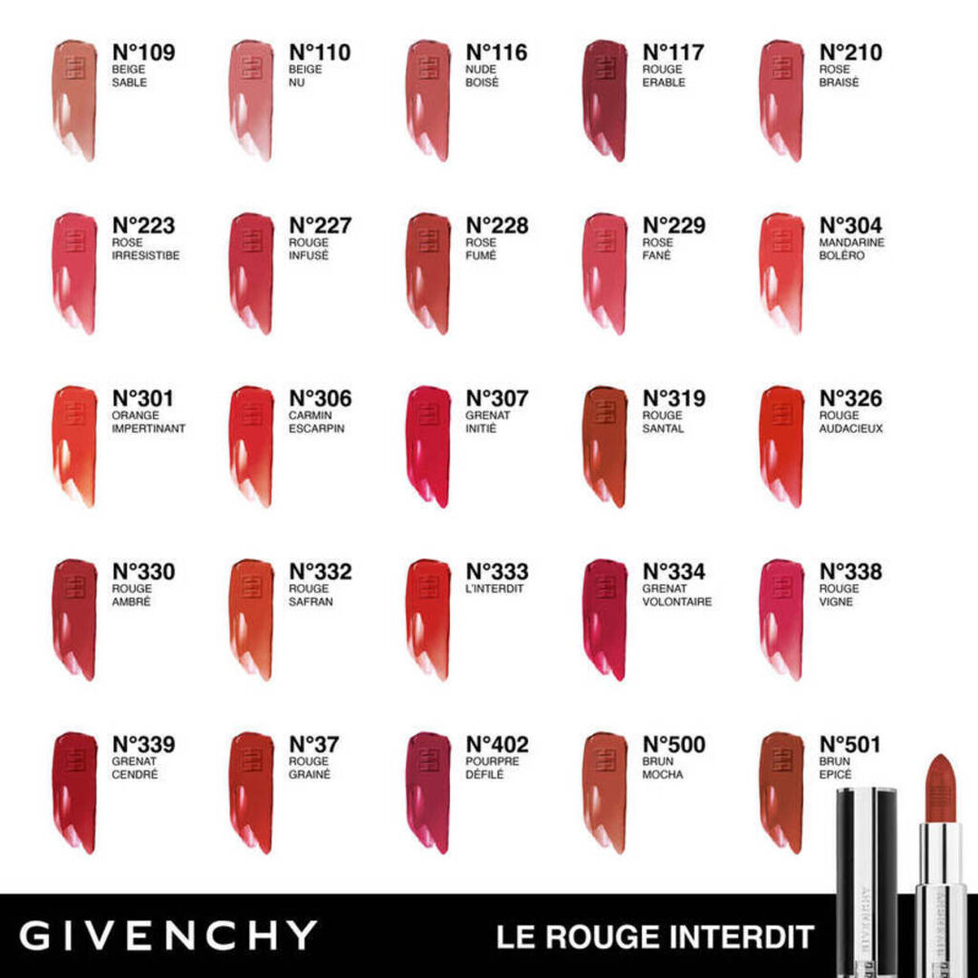 Batom Le Rouge Interdit Intense Silk - GIVENCHY - L&Aacute;BIOS - Imagem 4