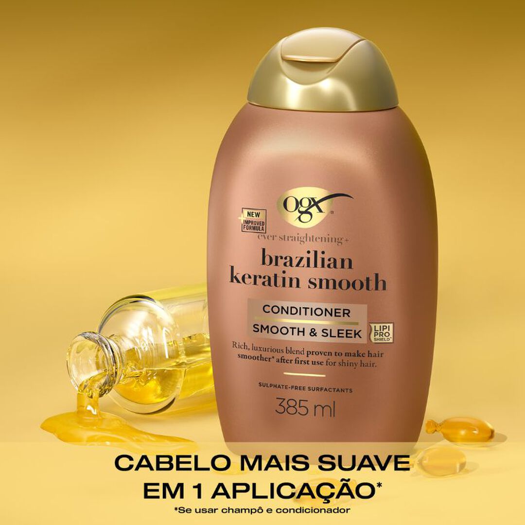 Condicionador Suavizante Queratina Brasileira - OGX -  - Imagem 6