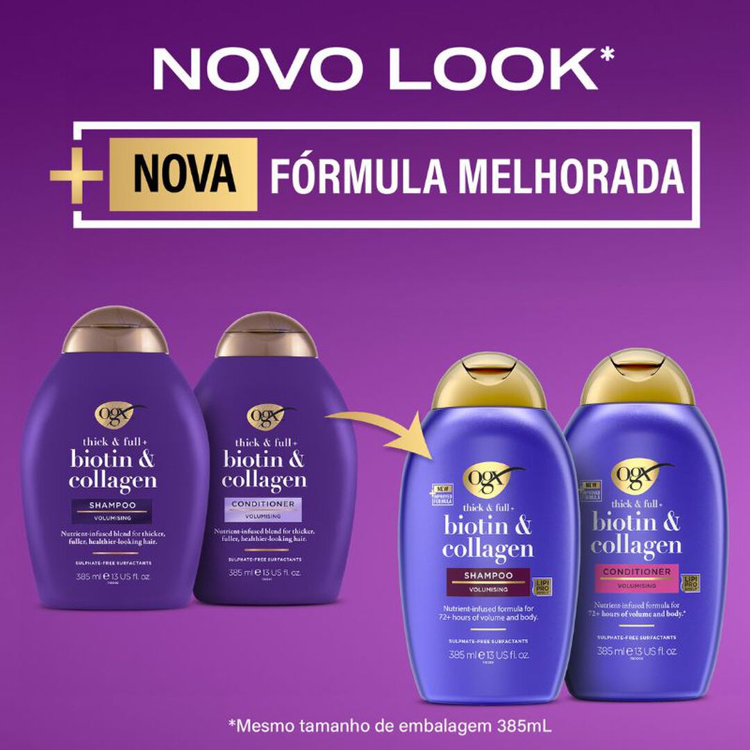 Champô volumizante de Biotina e Colagénio - OGX -  - Imagem 12