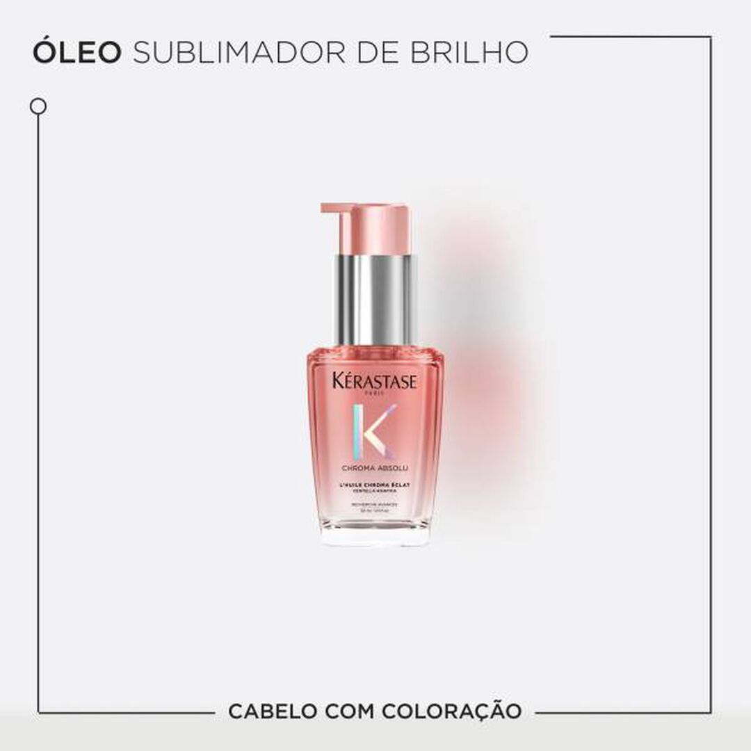 &Oacute;LEO SUBLIMADOR DE BRILHO  L'HUILE CHROMA &Eacute;CLAT - KERASTASE - Chroma Absolu - Imagem 2