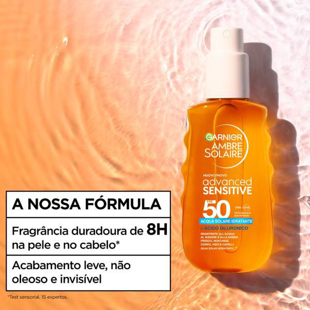 Sensitive Advanced &Aacute;gua Solar Hidratante FPS50 - GARNIER AMBRE SOLAIRE - AMBRE SOLAIRE - Imagem 6
