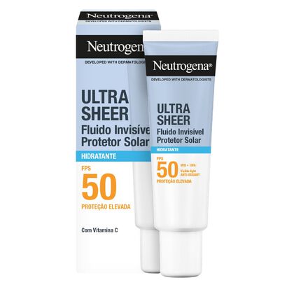 Ultra Sheer Fluido Invis&iacute;vel Hidratante SPF50 - NEUTROGENA -  - Imagem