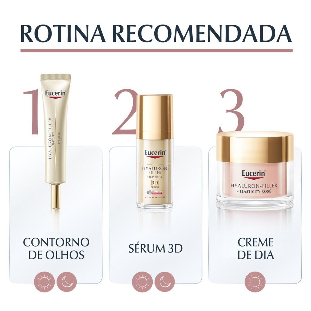 Hyaluron-Filler + Elasticity Creme de Dia Rose FPS 30 - EUCERIN -  - Imagem 4