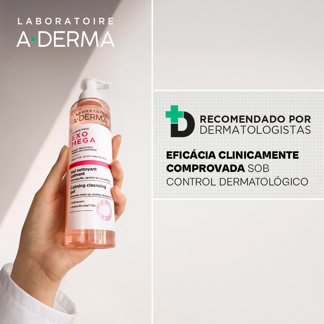 Ex&oacute;mega Control &Oacute;leo Rosto Desmaquilhante - A-DERMA -  - Imagem 4