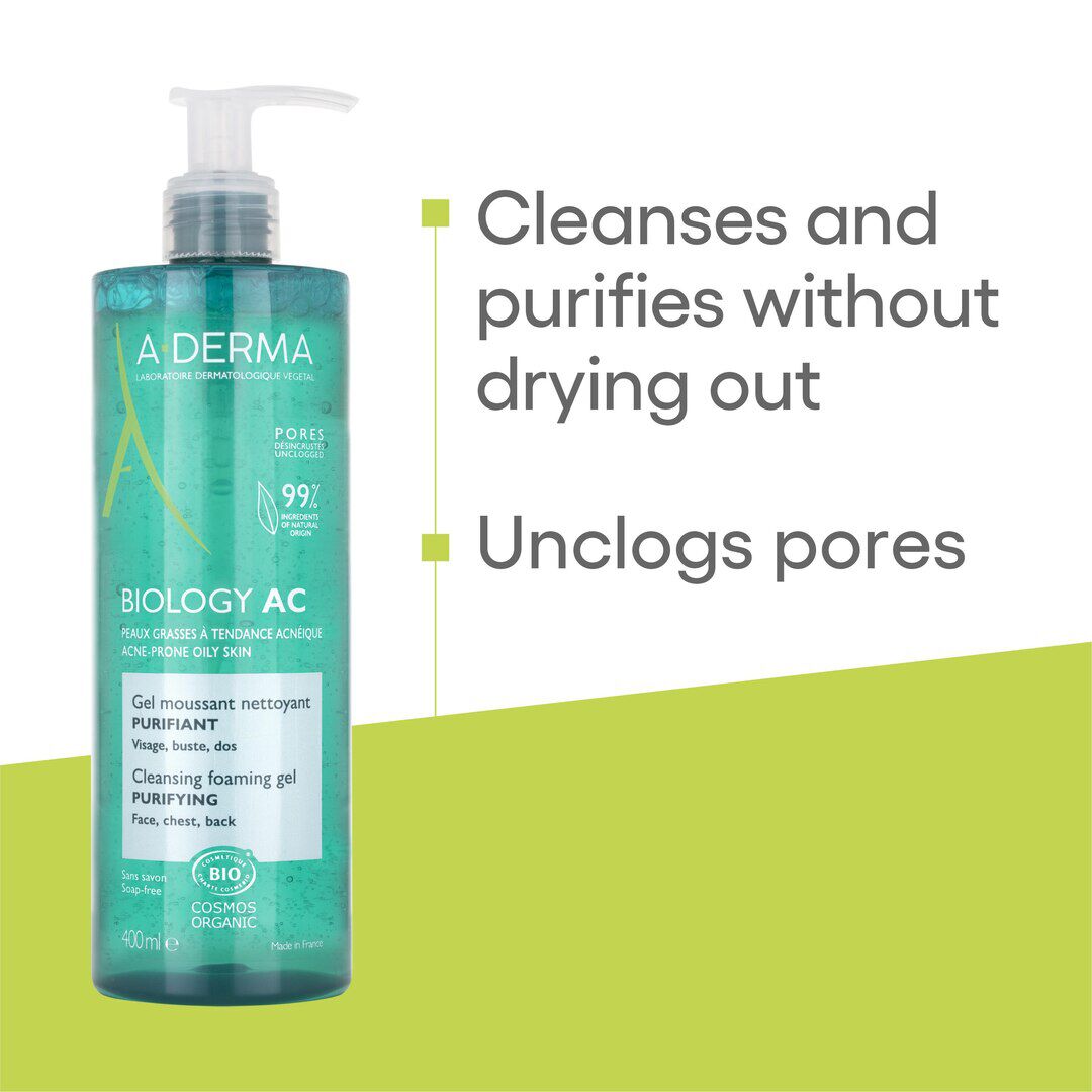 Biology AC Gel Espuma Purificante - A-DERMA -  - Imagem 2