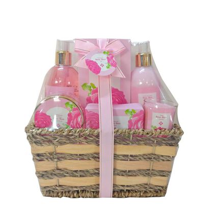Cesto Flores Nº298 - Rosa - LINHAS BANHO NATAL - ROSALEE COFRET BANHO - Imagem