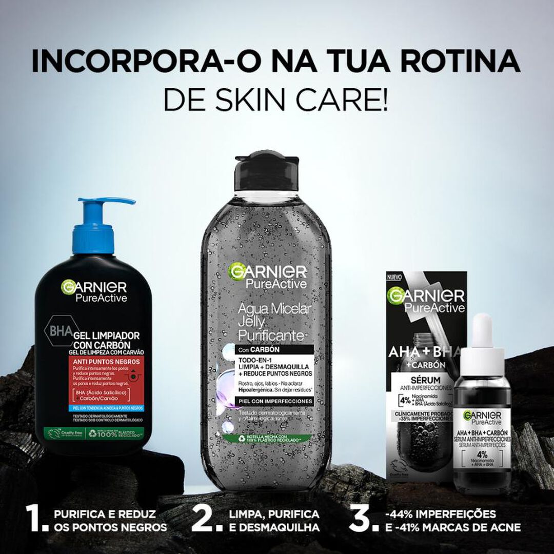 Pure Active Gel de Limpeza com Carv&atilde;o - GARNIER -  - Imagem 4