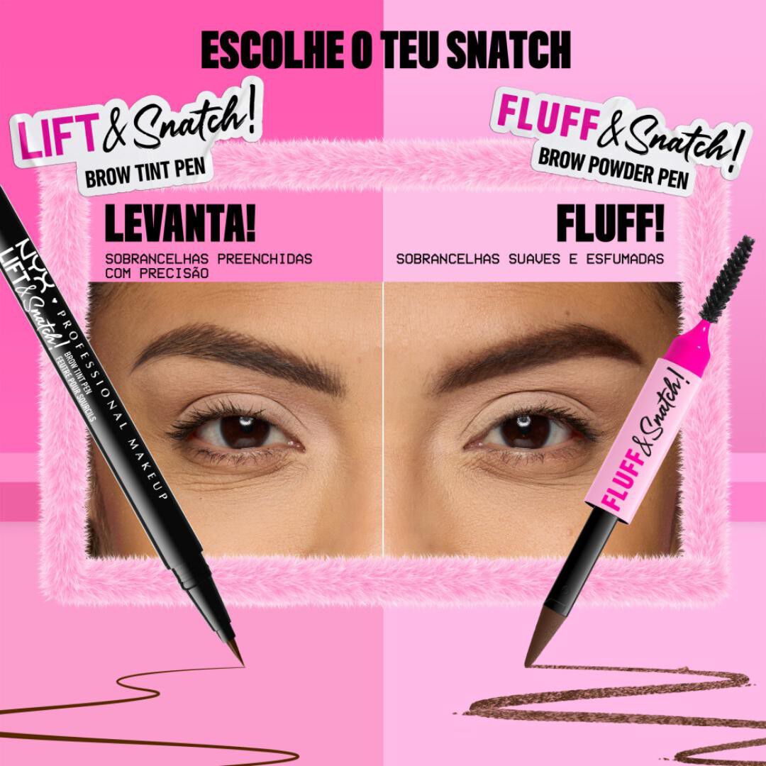 Fluff & Snatch Brow Powder Pen - NYX Professional Makeup -  - Imagem 9