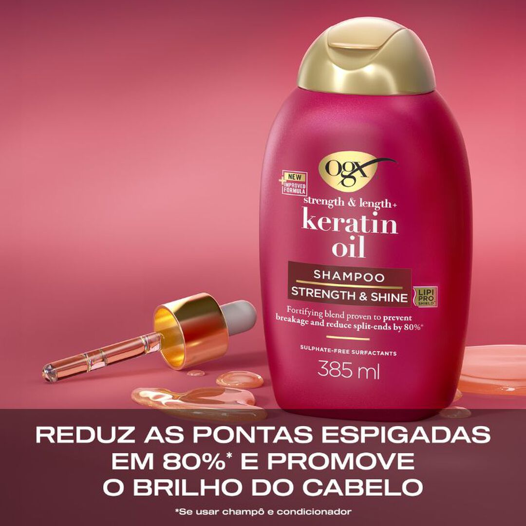 Champô Fortificante Óleo de Queratina - OGX -  - Imagem 2
