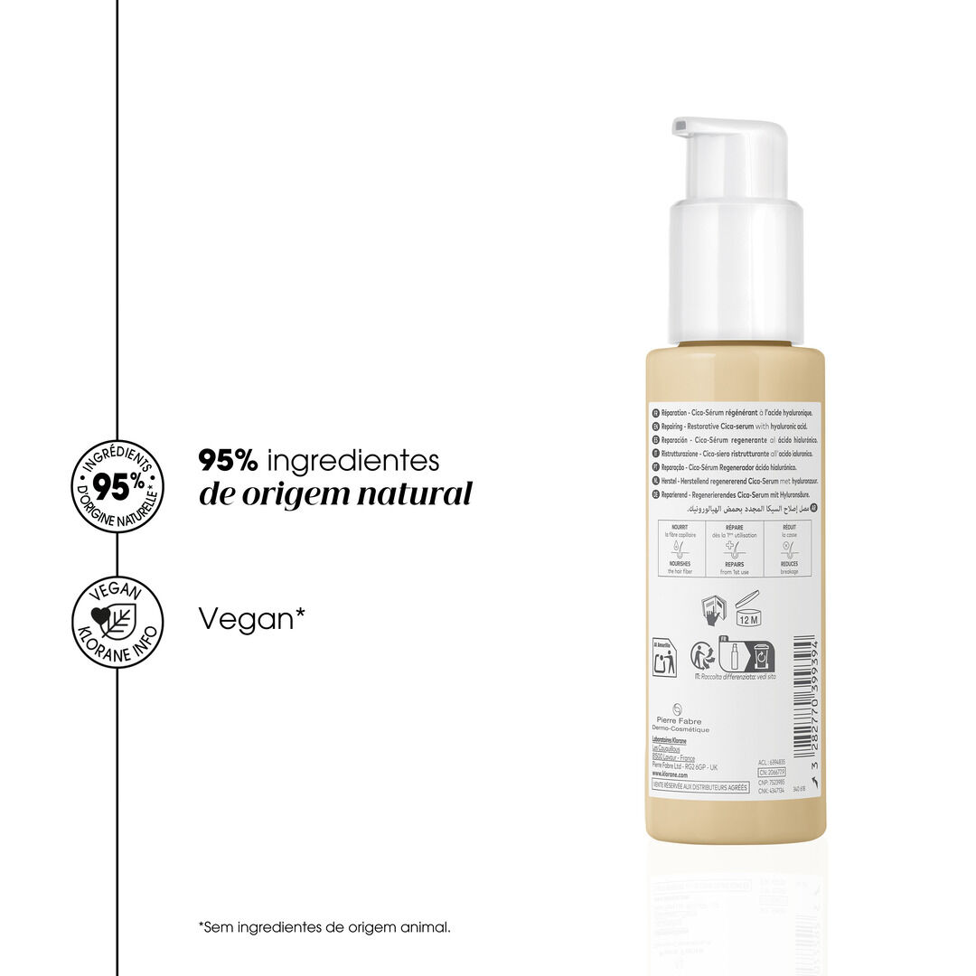 Cica-S&eacute;rum Cupua&ccedil;u - Reparador e Restaurador com &Aacute;cido Hialur&oacute;nico - KLORANE -  - Imagem 5