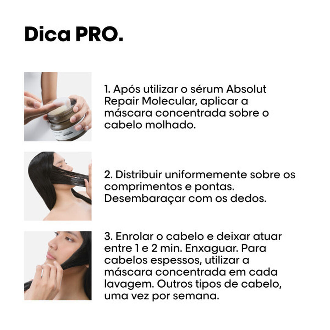 Absolut Repair Molecular M&aacute;scara - L'OR&Eacute;AL PROFESSIONNEL - SERIE EXPERT - Imagem 3