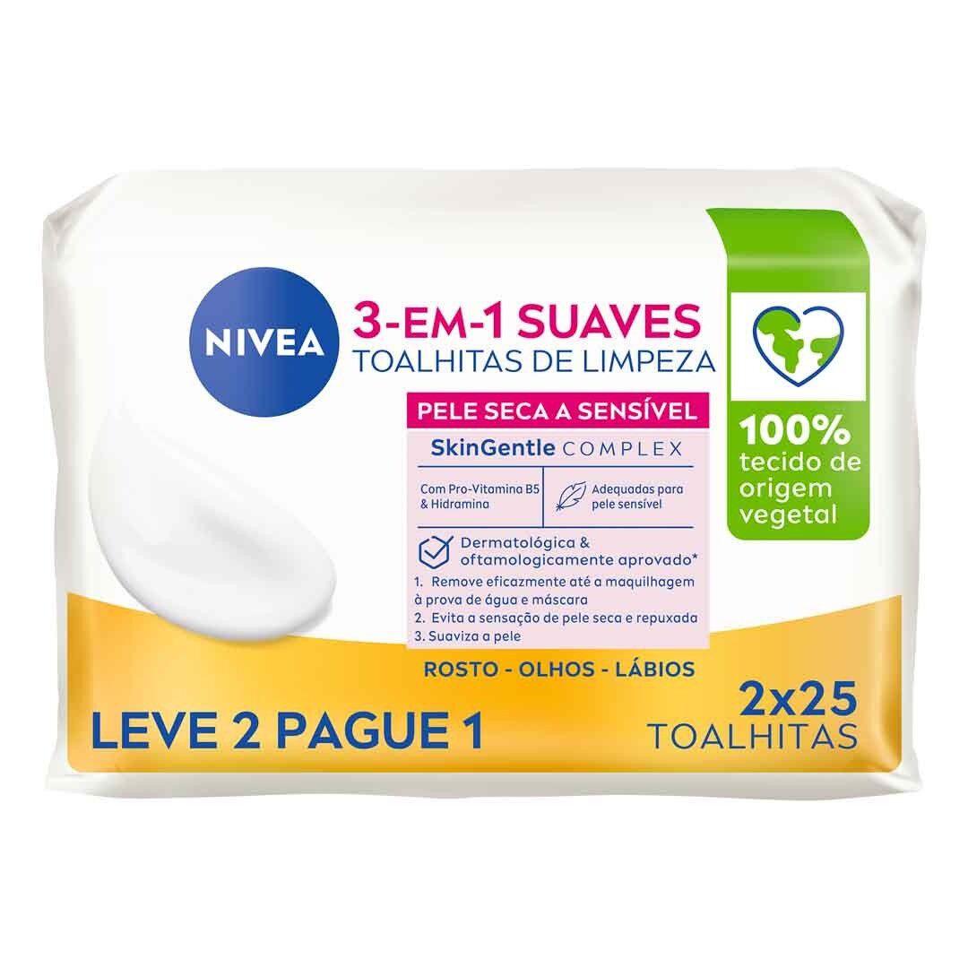 Toalhitas de Limpeza Suaves Pele - NIVEA -  - Imagem 1