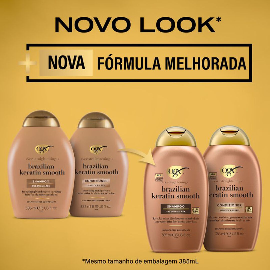 Condicionador Suavizante Queratina Brasileira - OGX -  - Imagem 8