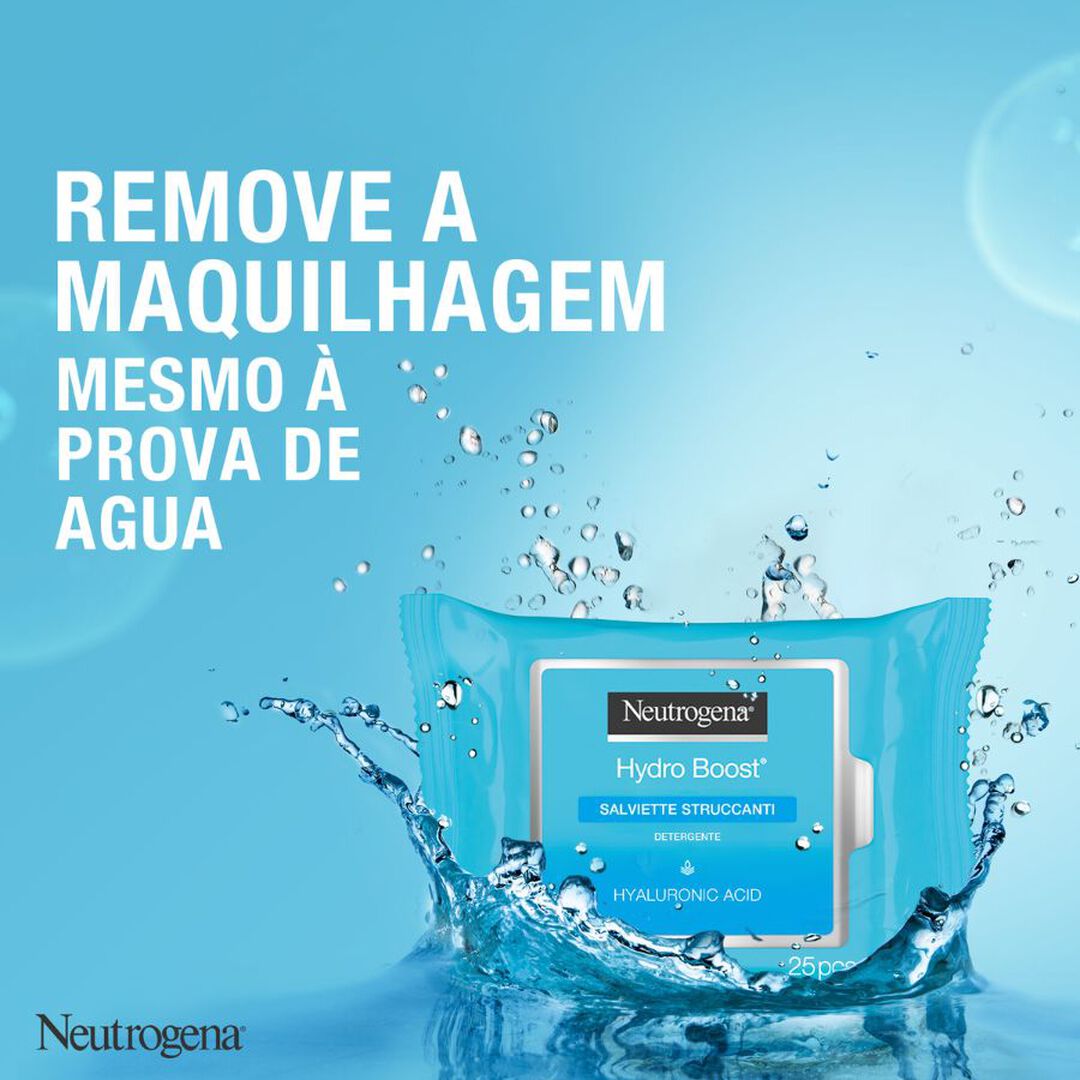 Toalhitas de Limpeza Facial - Hydro Boost (2x25) - NEUTROGENA -  - Imagem 7