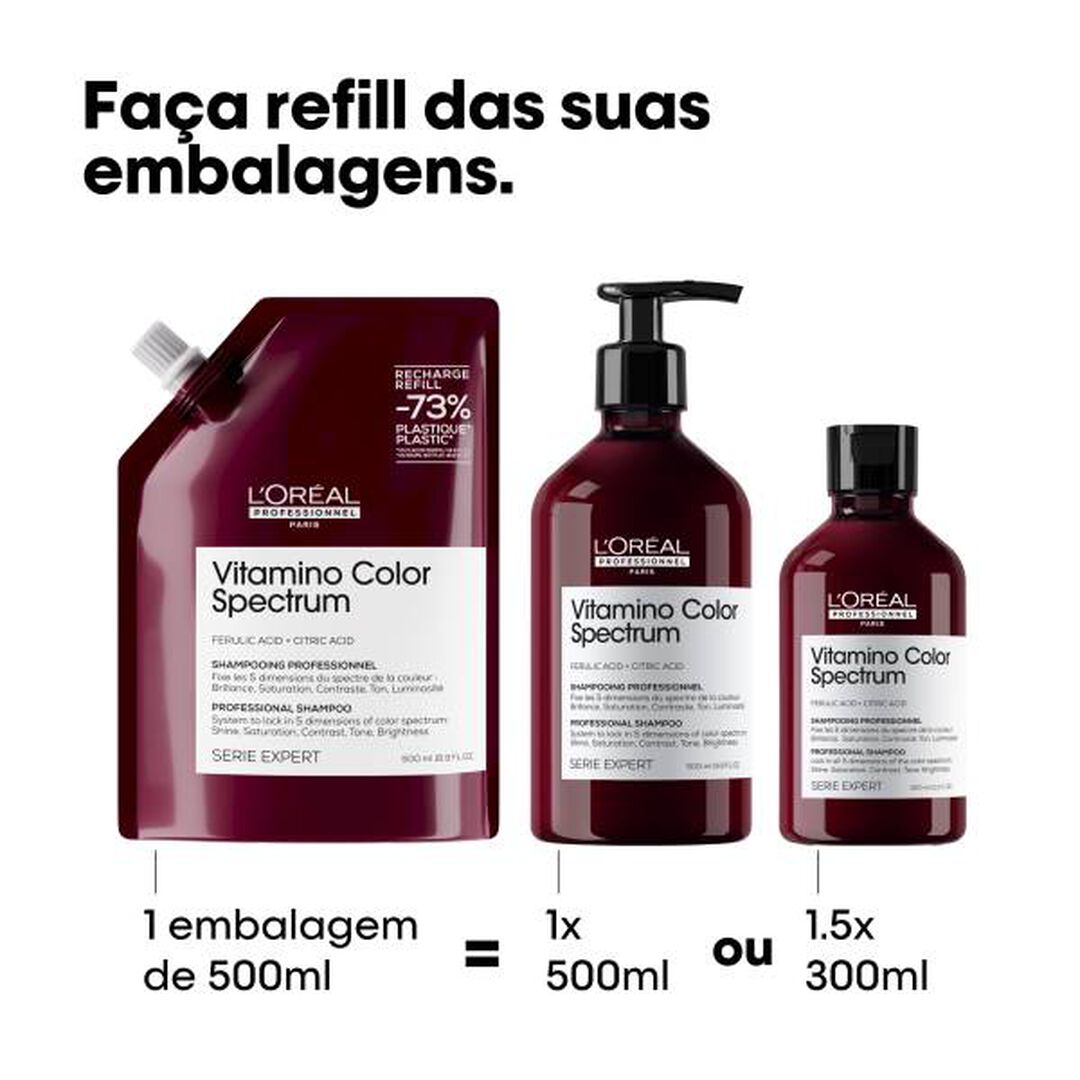 L'Oréal Professionnel Serie Expert Shampoo Recarga Vitamino Color Spectrum - L'ORÉAL PROFESSIONNEL - Vitamino Color Spectrum - Imagem 11