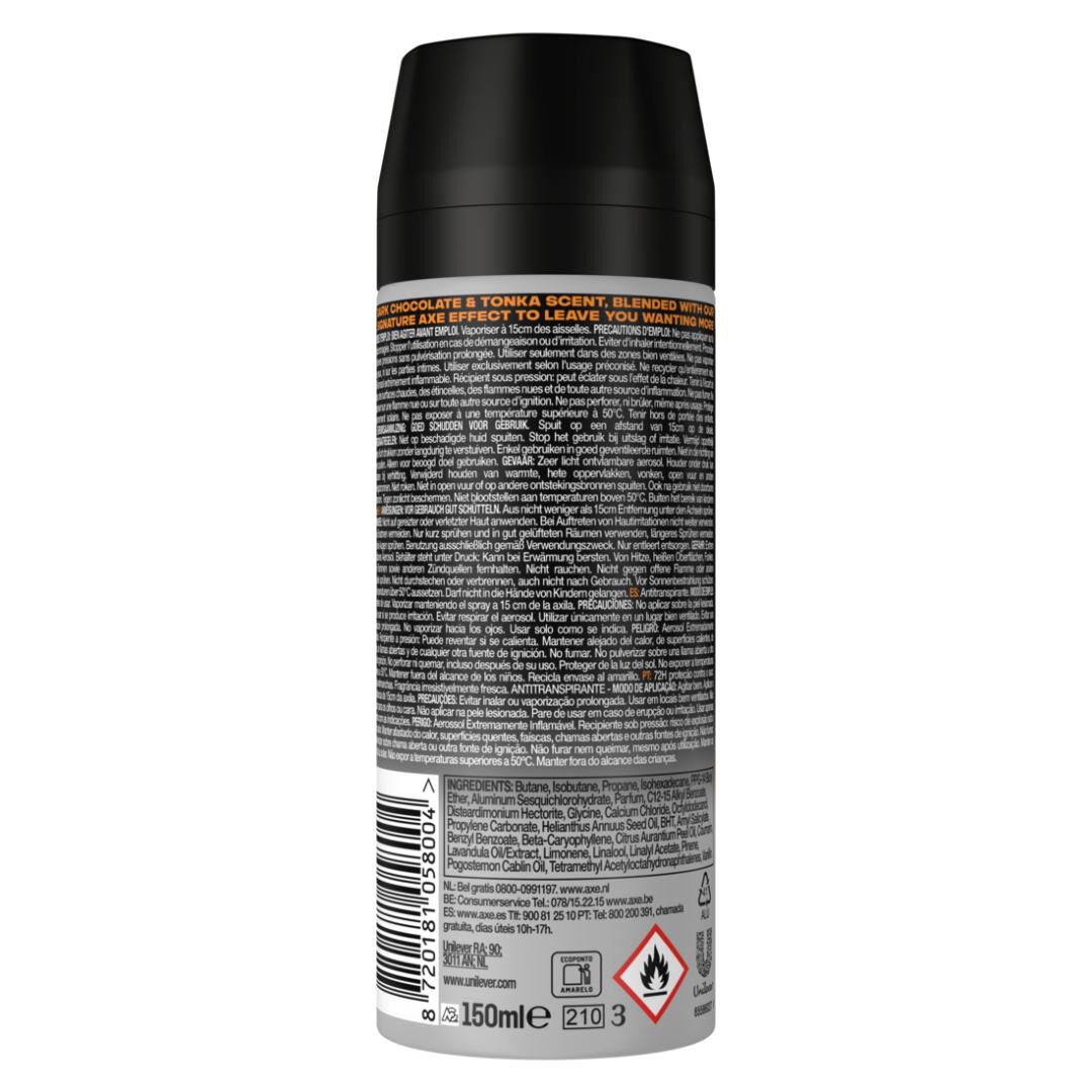 Deo Spray Dark Temptation Dry - AXE -  - Imagem 2