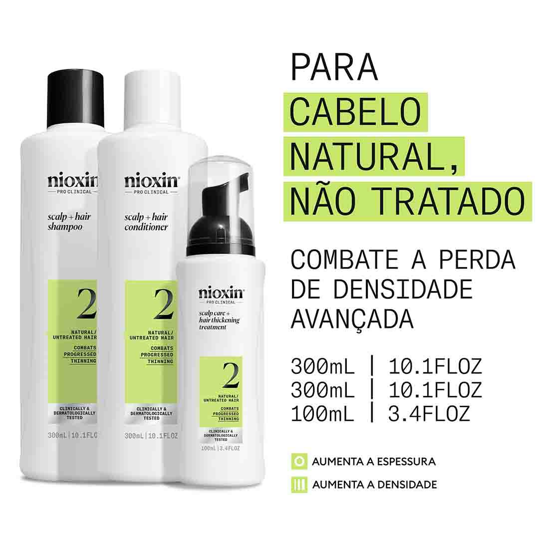 Kit Tratamento Cabelo Natural - Nioxin - Sistema 2 - Imagem 4
