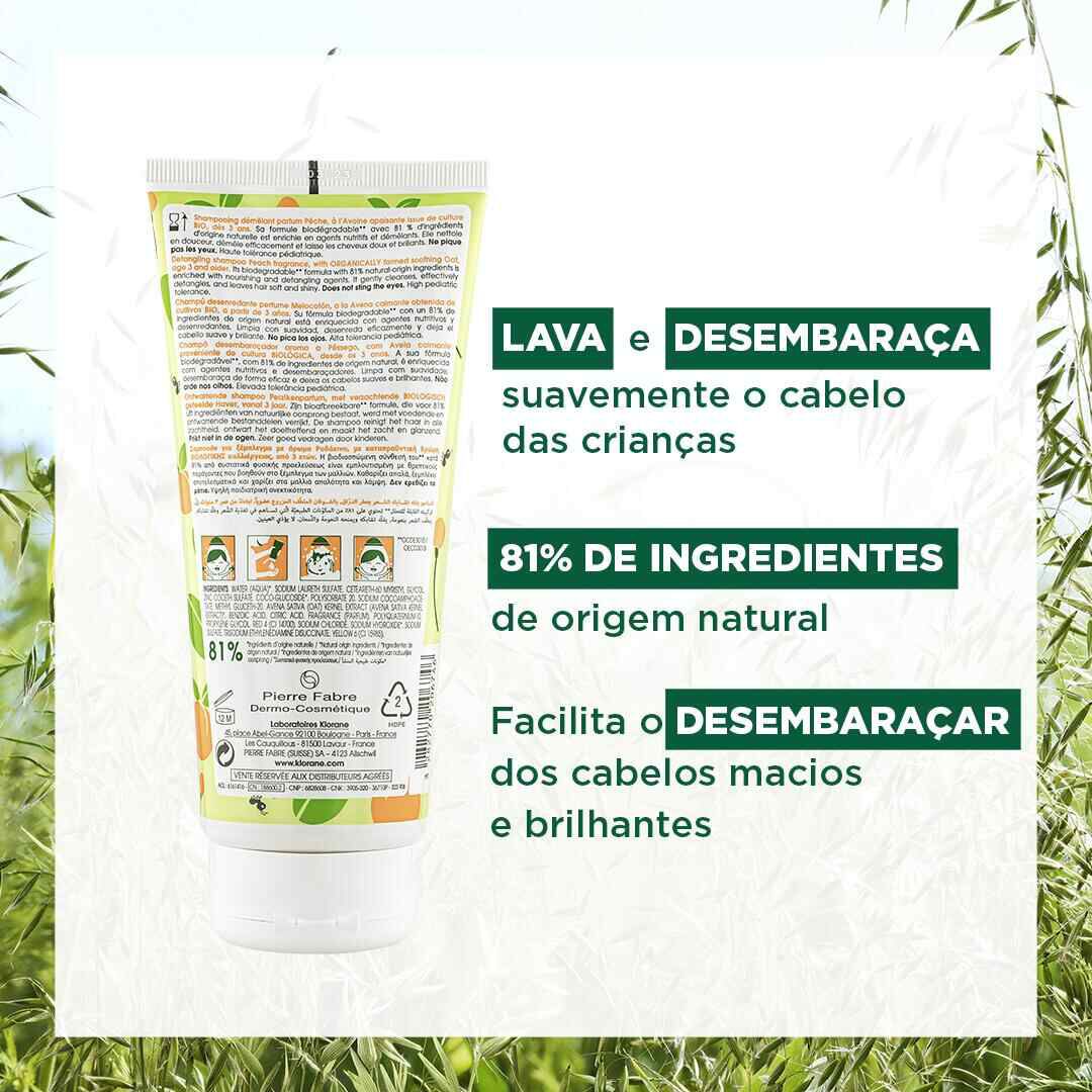 Champô Desembaraçador Pêssego - KLORANE -  - Imagem 3