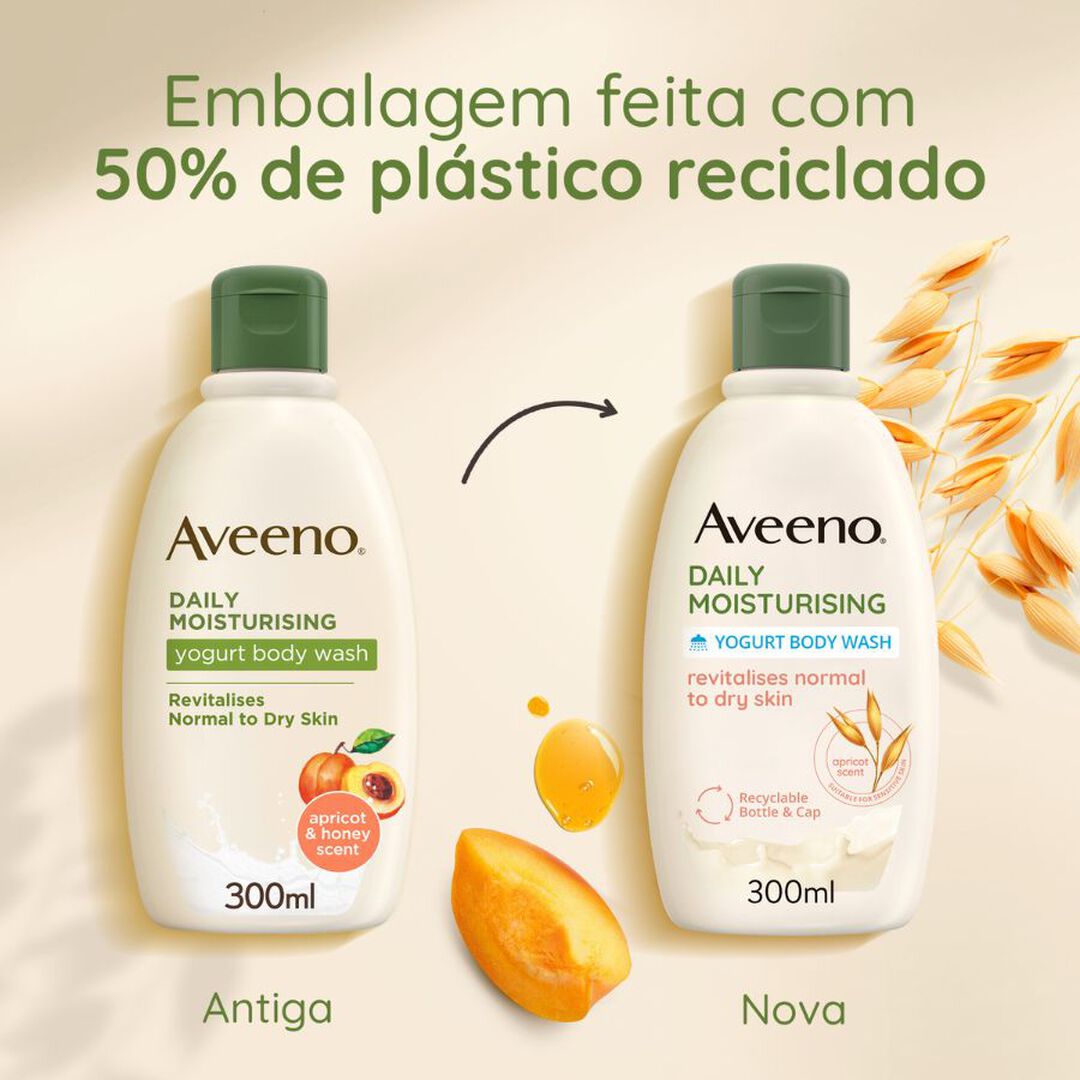 Gel Banho de Iogurte Daily Moisturising - Damasco & Mel - AVEENO -  - Imagem 6