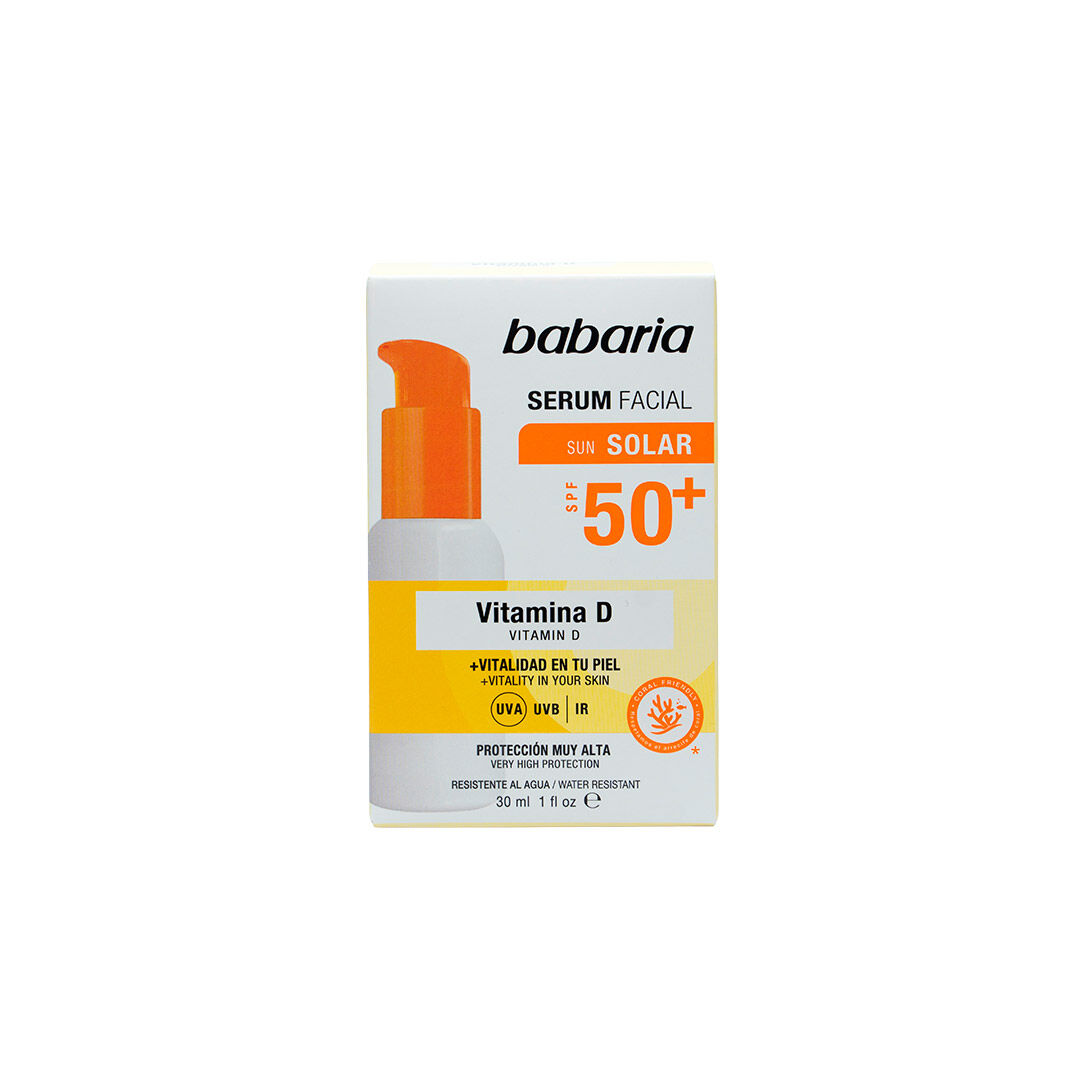 S&eacute;rum Solar Facial Vitamina D SPF50+ - BABARIA -  - Imagem 1