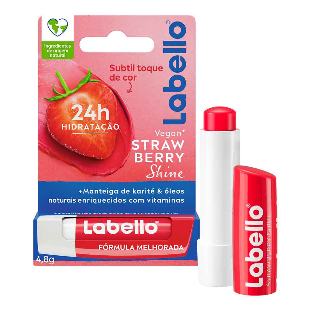 Cuidado Labial Strawberry Shine - LABELLO -  - Imagem 5