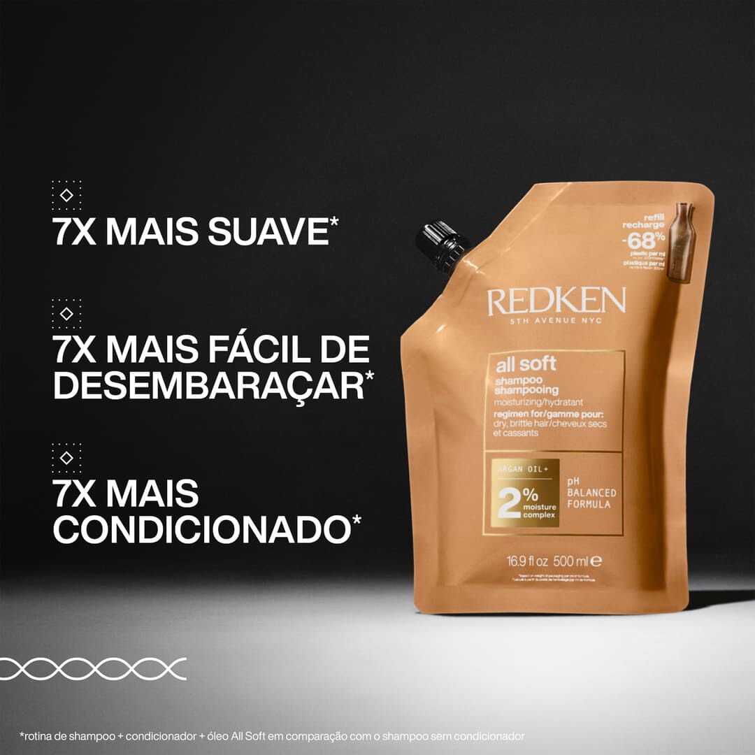 Recarga - Champô - Redken - All Soft - Imagem 2 Recarga - Champô - Redken - All Soft - Imagem 2