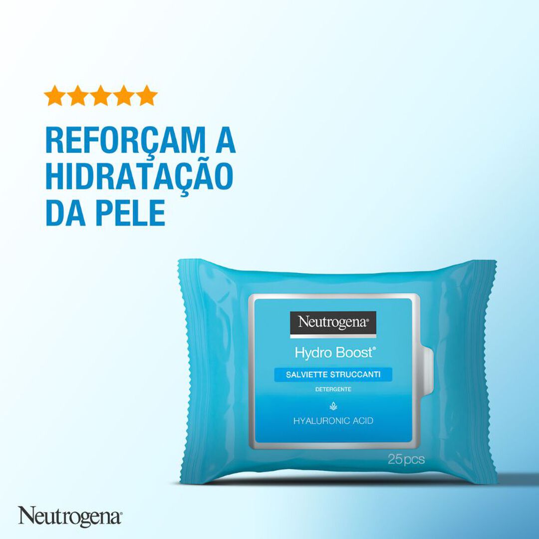 Toalhitas de Limpeza Facial - Hydro Boost (2x25) - NEUTROGENA -  - Imagem 6