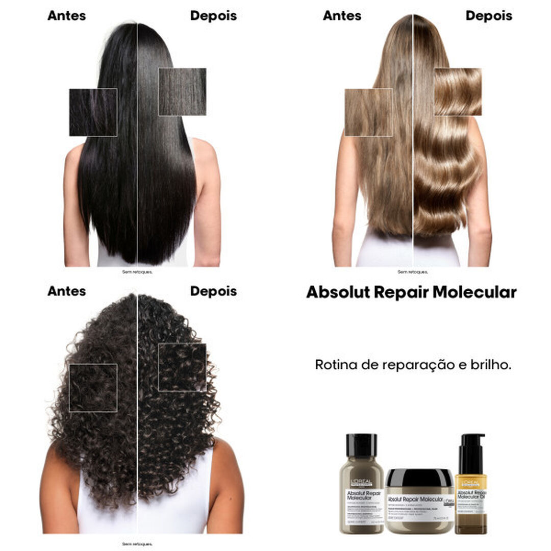&Oacute;leo Bif&aacute;sico - L'OR&Eacute;AL PROFESSIONNEL - Absolut Repair Molecular - Imagem 7