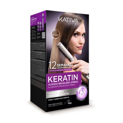 KIT Alisamento Brasileiro Keratina Express Vegan - Kativa -  - Imagem