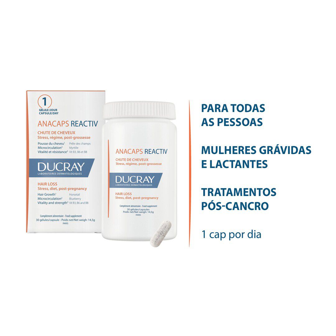 Anacaps Reactiv Gel (30 Caps) - DUCRAY -  - Imagem 3