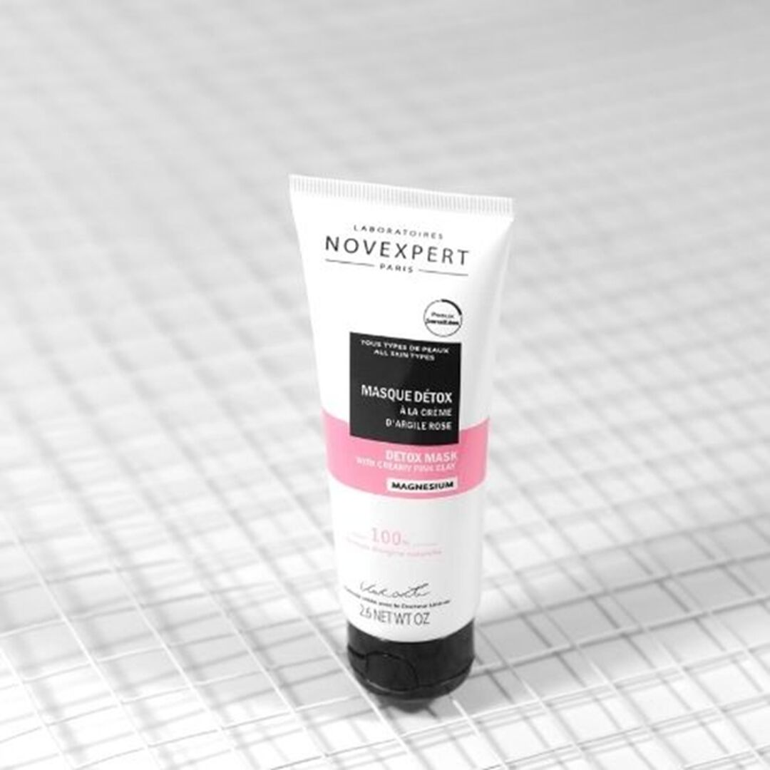 Detox Mask with Creamy Pink Clay 75ml - NOVEXPERT - Magnesium - Imagem 3