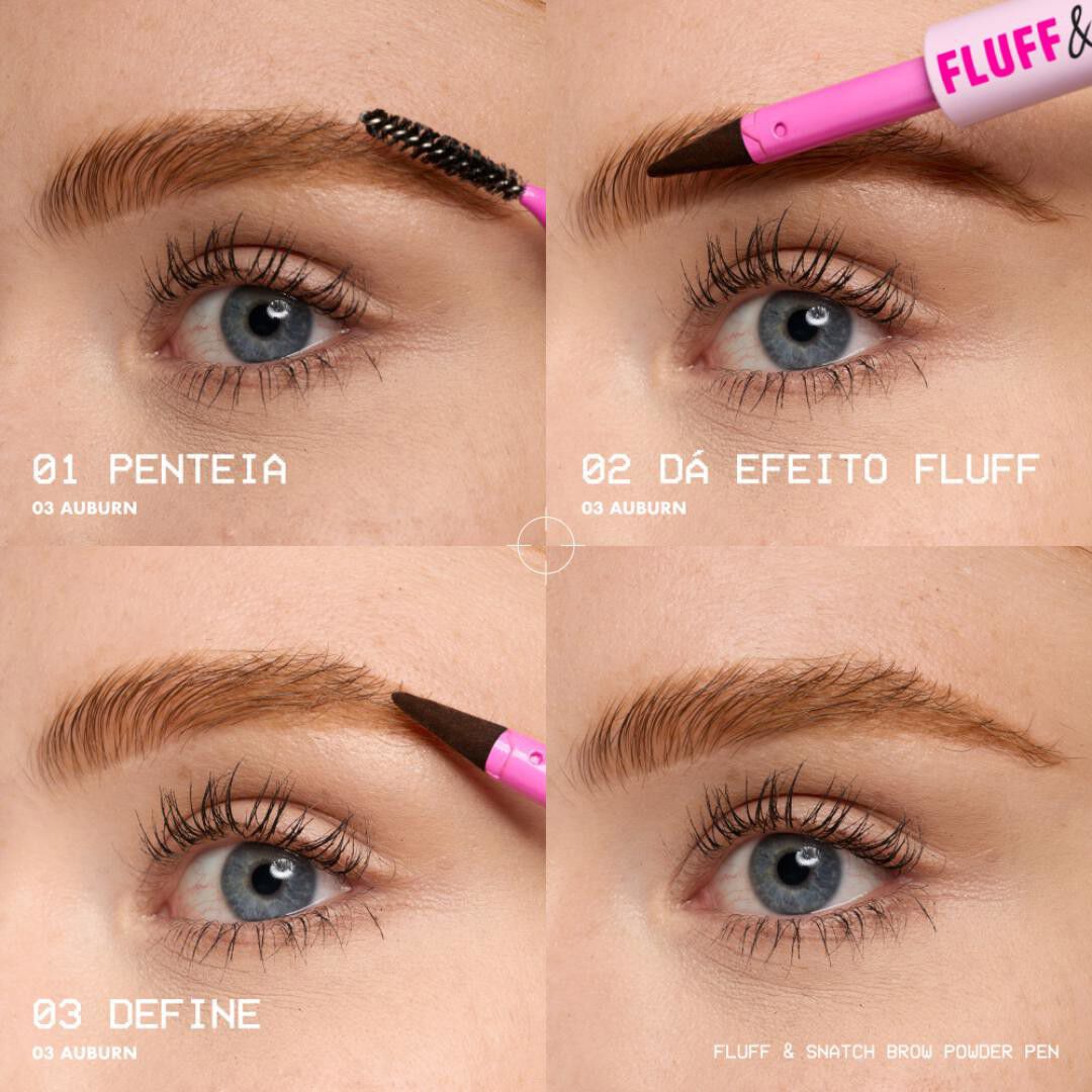 Fluff & Snatch Brow Powder Pen - NYX Professional Makeup -  - Imagem 7
