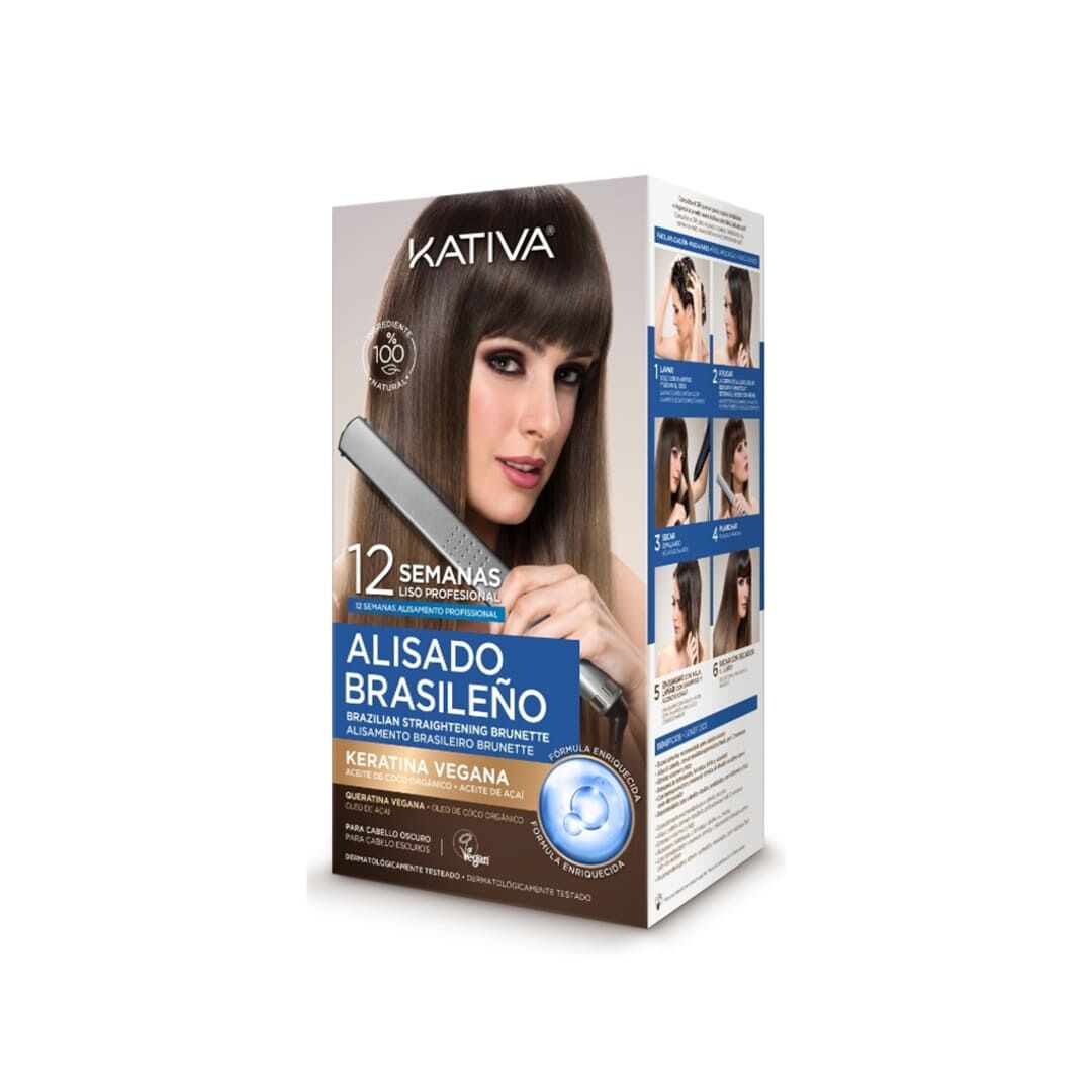KIT Alisamento Brasileiro Cabelos Escuros - Kativa -  - Imagem 1