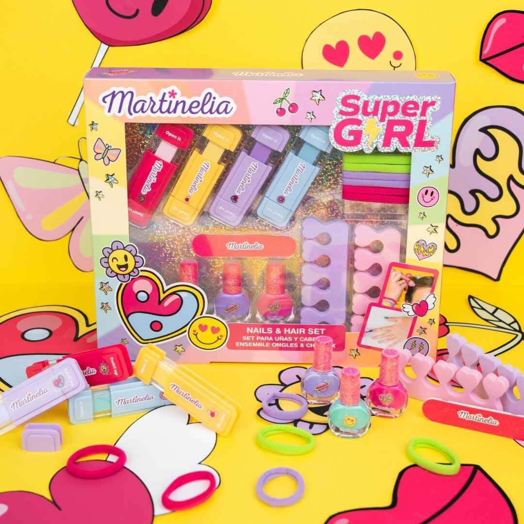 Super Girl - Conjunto de Unhas e Cabelo - AQUARIUS - MARTINELIA - Imagem 2