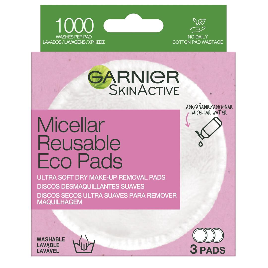 SkinActive - Discos Reutiliz&aacute;veis para Remo&ccedil;&atilde;o de Maquilhagem - GARNIER -  - Imagem 1