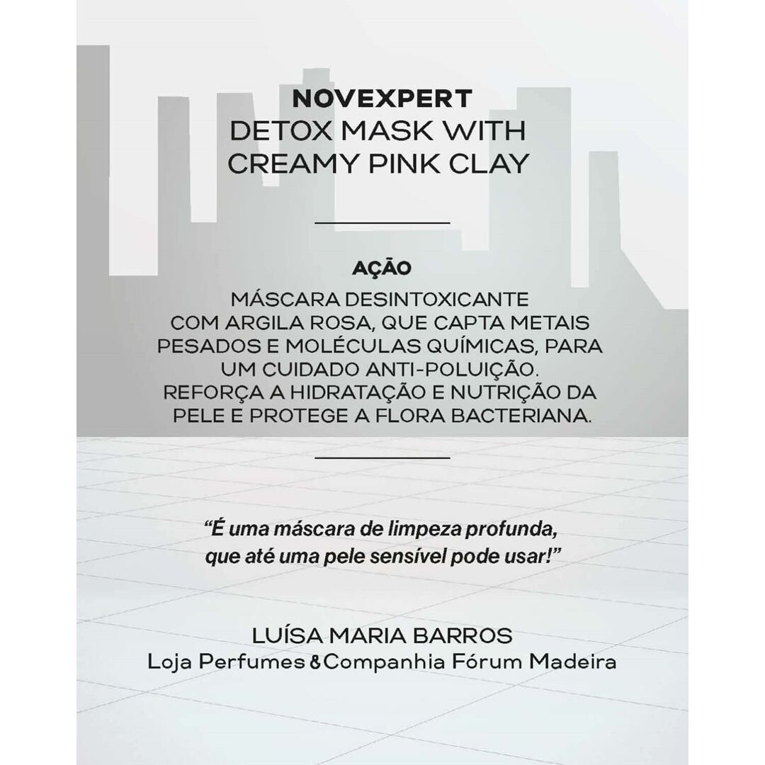 Detox Mask with Creamy Pink Clay 75ml - NOVEXPERT - Magnesium - Imagem 2