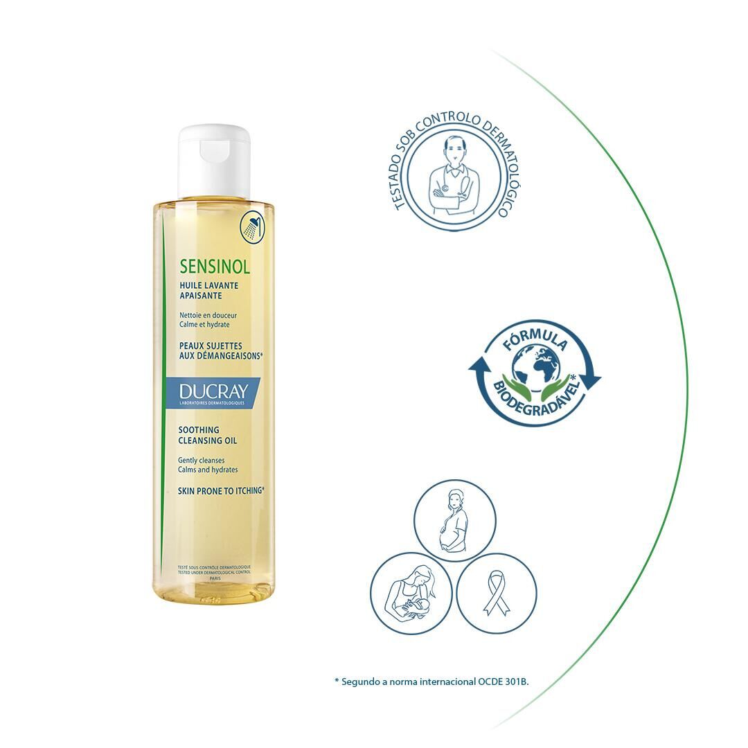 Ducray Sensinol &Oacute;leo Lavante Calmante 200ml - DUCRAY -  - Imagem 6