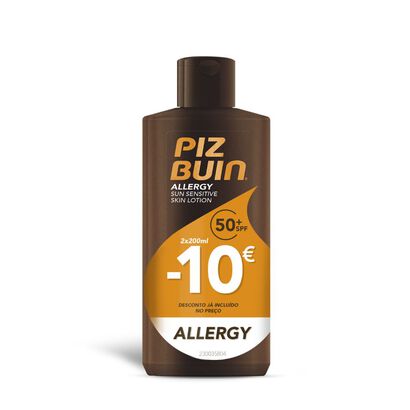 Duo Allergy FPS50+ Protetor Solar Pele Sensível ao Sol (2X200ml) - PIZ BUIN -  - Imagem