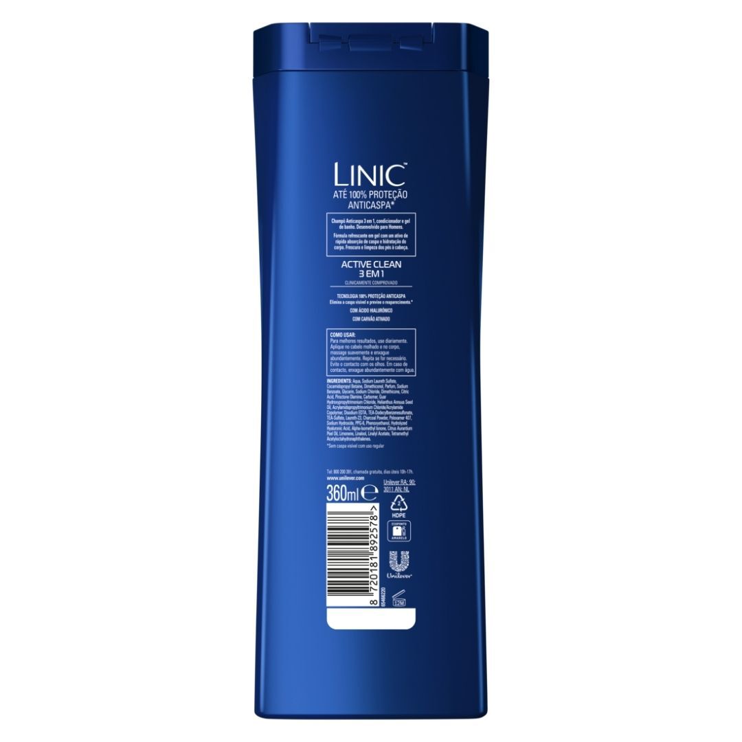 Champ&ocirc; 3em1 Active Cool - LINIC -  - Imagem 2