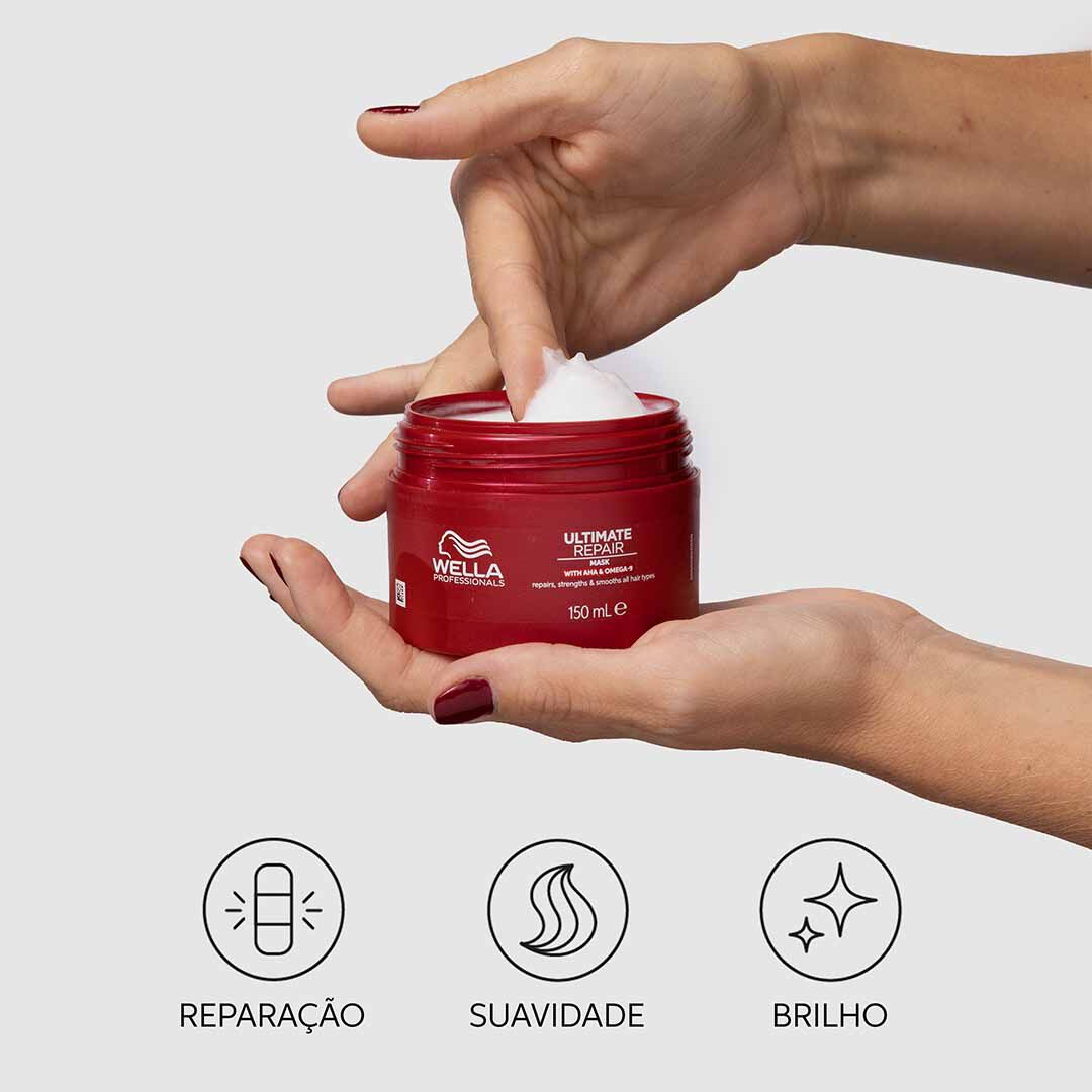 Ultimate Repair - Máscara de Reparação Profissional - WELLA HAIR CARE - Ultimate - Imagem 4