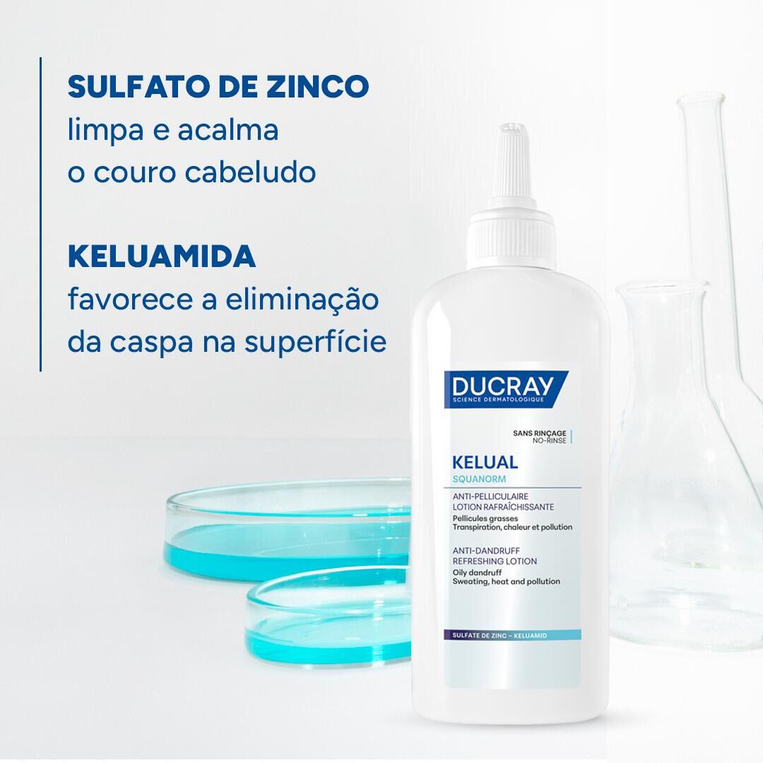 KELUAL SQUANORM Anticaspa Lo&ccedil;&atilde;o Refrescante - DUCRAY -  - Imagem 3