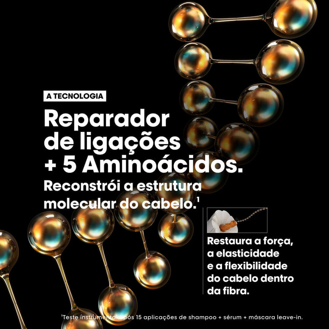 Shampoo Absolut Repair Molecular - L'OR&Eacute;AL PROFESSIONNEL - SERIE EXPERT - Imagem 3