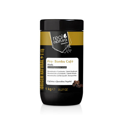 Máscara - REAL NATURA - Pro Reparação Bomba - café - Imagem