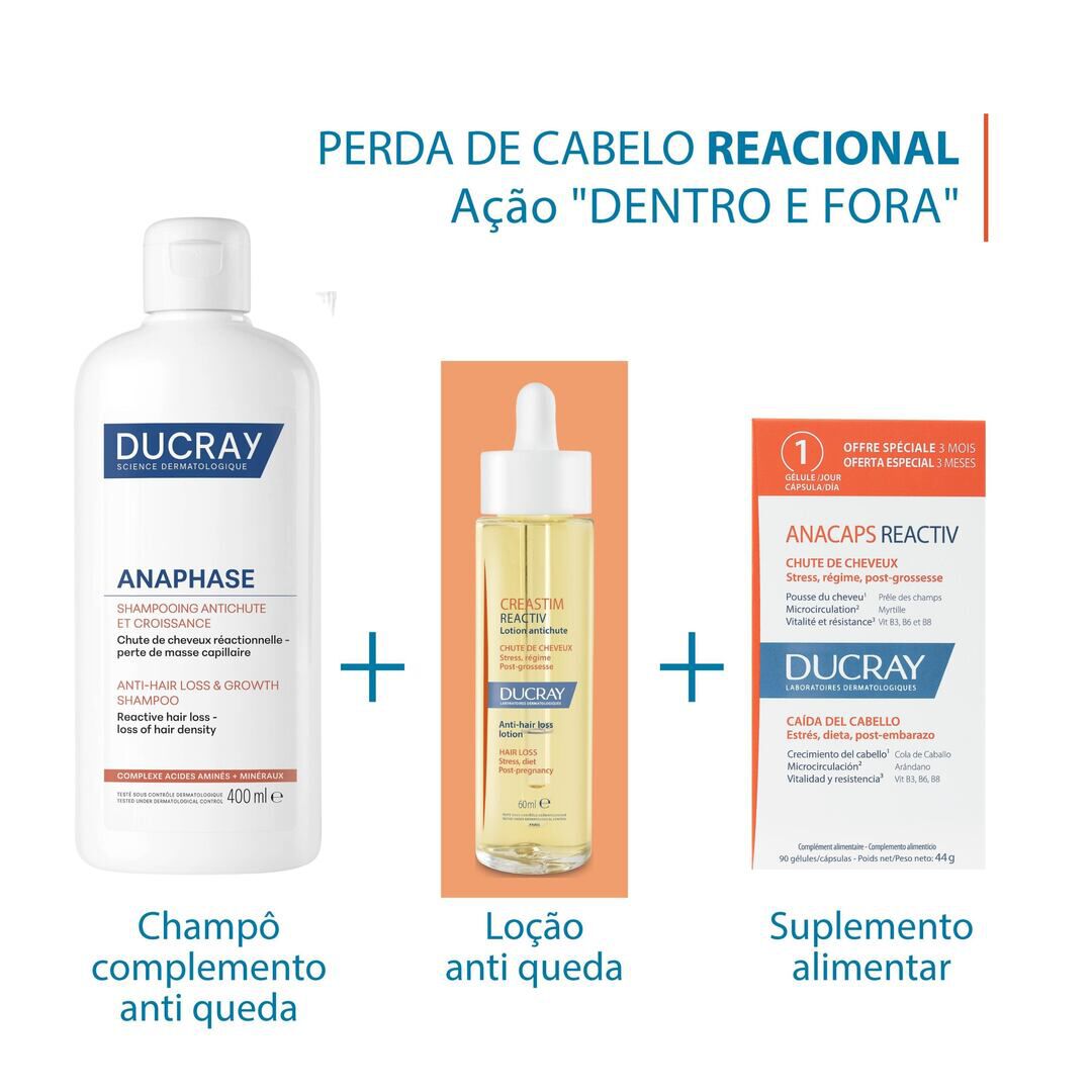 Anacaps Reactiv c&aacute;psulas Queda de Cabelo - DUCRAY -  - Imagem 2